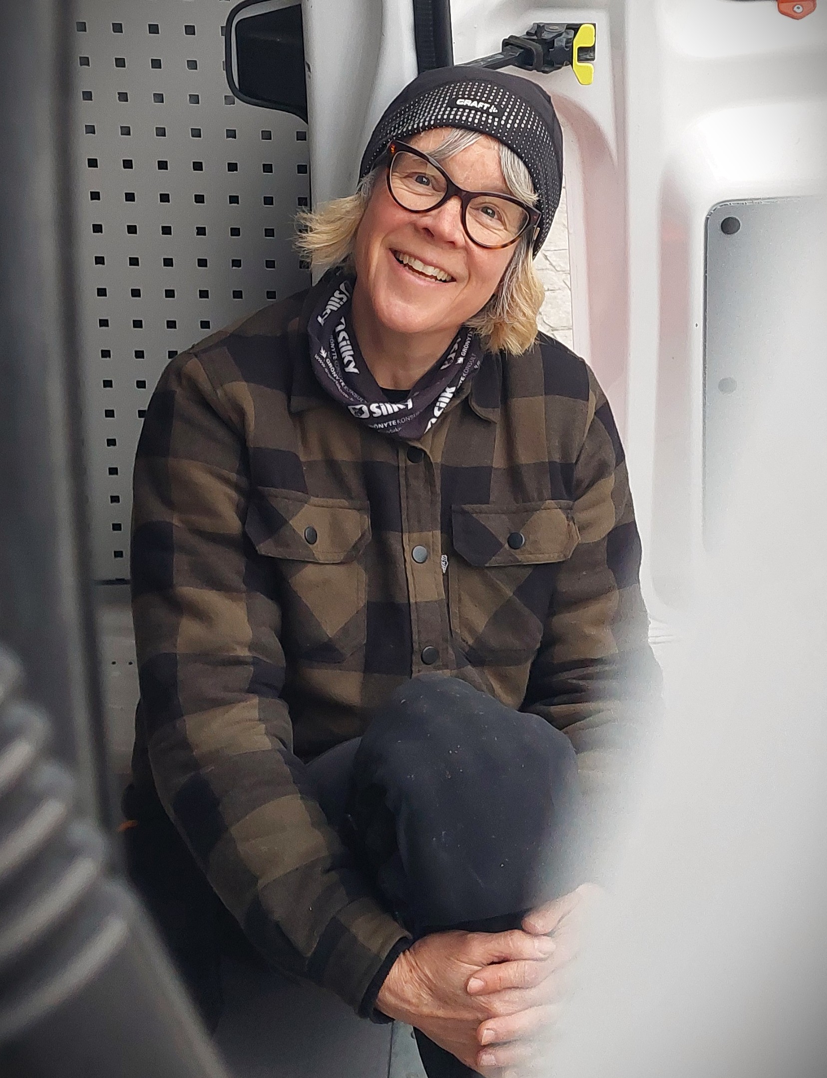 Bild på Lena, trädgårdsmästare och VD för Solems trädgårdar